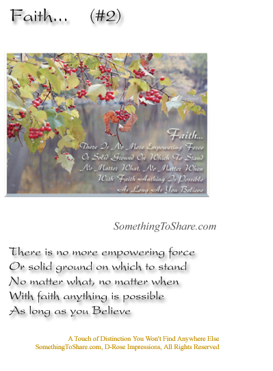 inspirationall plaque faith